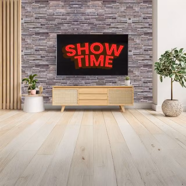 Novecrafto 3D Stone Look PVC Wall Panels, Grey, 6 Sheets, W: 96 cm, H: 48 cm