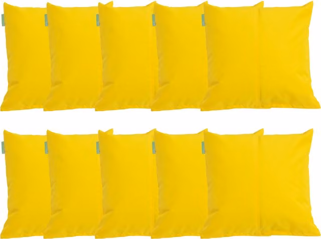 Gardenista Premium Yellow Square Garden Scatter Cushion, W/D/H: 45.72 x 45.72 x 45.72 cm
