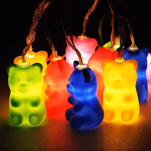 Nova Lighting Jelly Bear Multicolour LED String Lights – 3