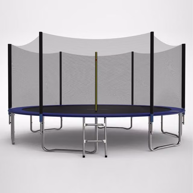 GALACTICA 14ft Trampoline Set with Enclosure, Blue