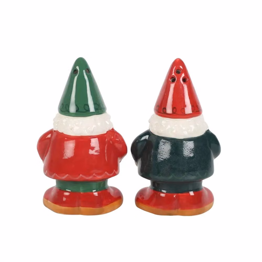 Something Different Gnome Salt and Pepper Shakers in Red and Multicolour Ceramic – 2