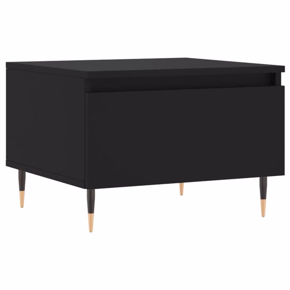 Berkfield Home Set of 2 Modern Black Nesting Coffee Tables, W/D/H: 50 x 46 x 35 cm – 4