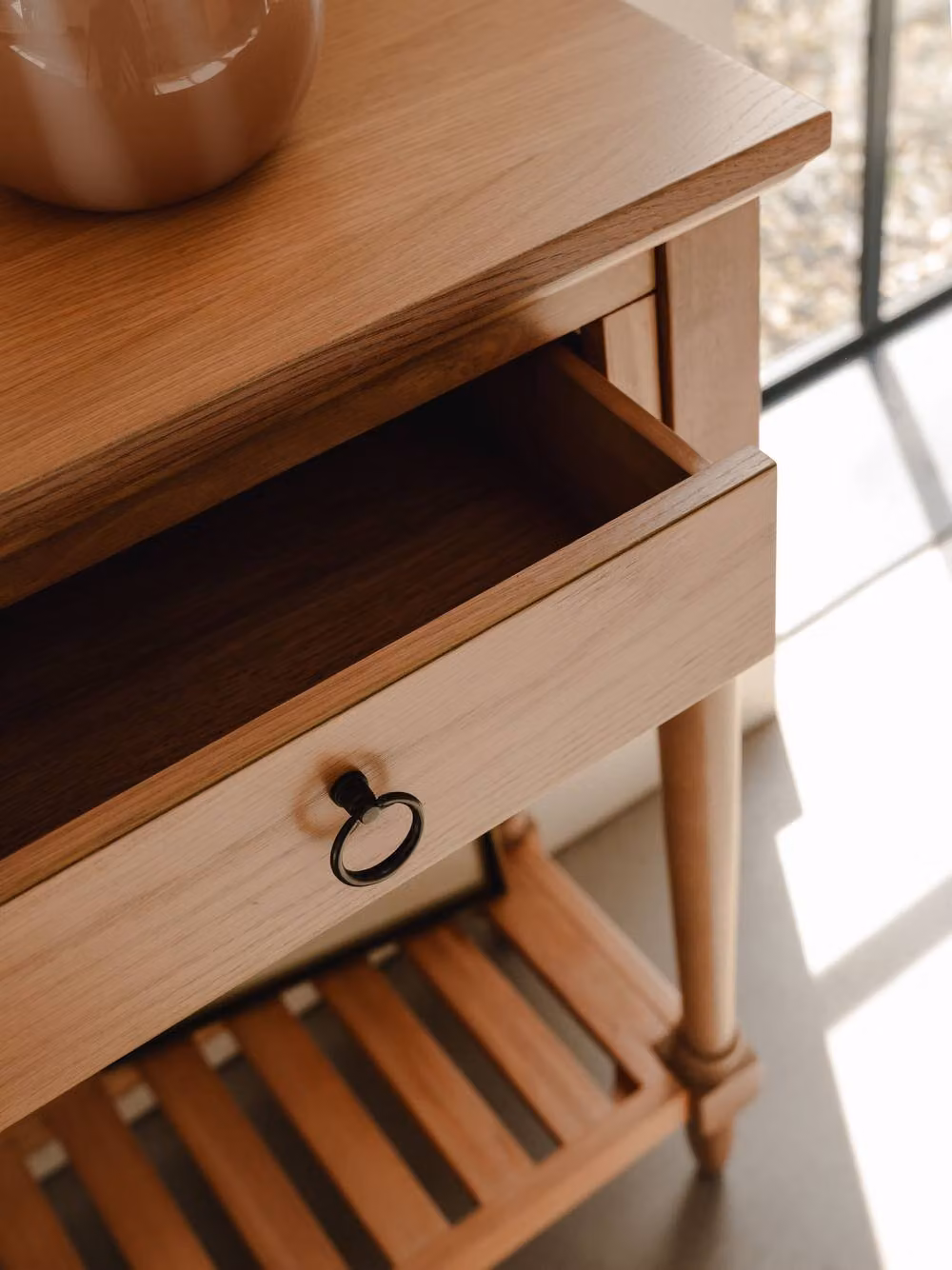 Statement Furniture Blenheim Oak Console Table in Brown, W/D/H: 102 x 30.4 x 80 cm – 2