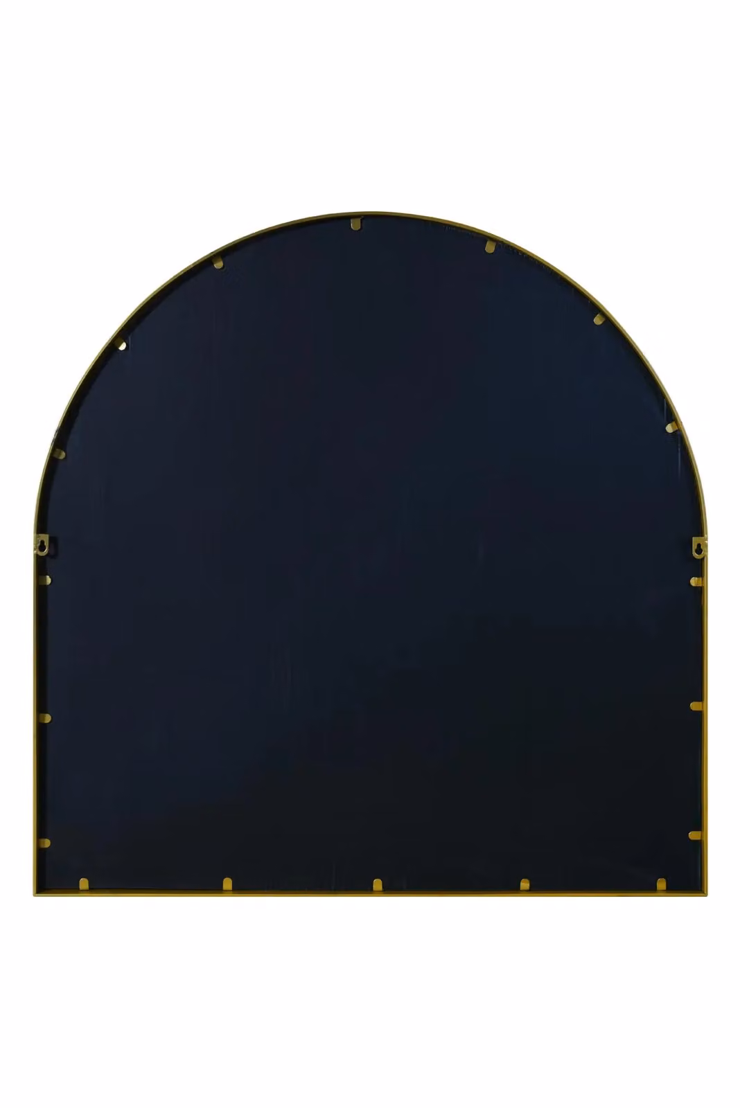 MirrorOutlet Gold Metal Framed Arched Wall Garden Mirror, W: 100 cm, H: 100 cm – 2