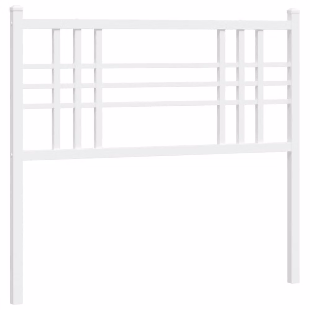 Berkfield Home Metal Headboard in White – 2
