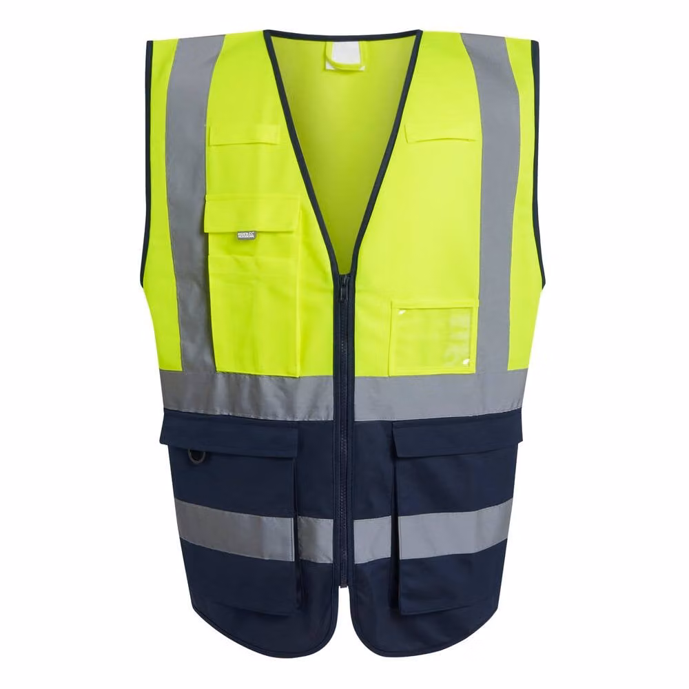 Regatta Men's Hi-vis Executive Polyester Vest in Blue, Size: XXXL – 5