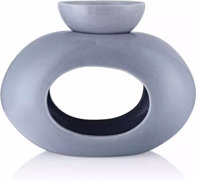 KDMD Ava May Grey Oval Wax Melt Burner – 1