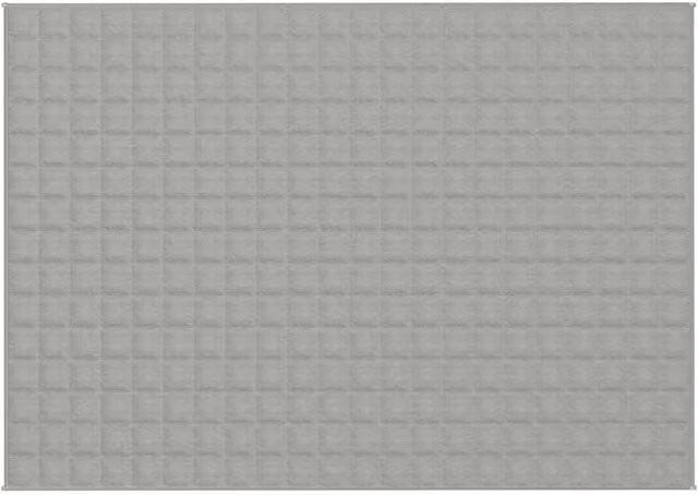 Berkfield Home Grey Weighted Blanket with Glass Beads, W: 155 cm, D: 220 cm, Weight: 7 kg – 1