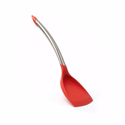 Cuisipro Red Silicone and Stainless Steel Wok Turner, Length: 32 cm