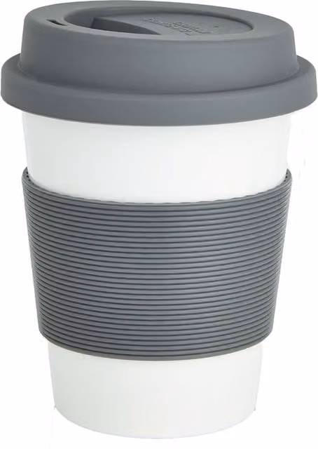 XD Design Grey Polylactic Acid Mug with Lid, 350 ml – 1