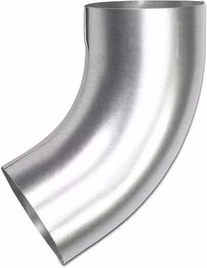Galeco Galvanised Steel Downpipe Bend 60 Degree 100mm Silver
