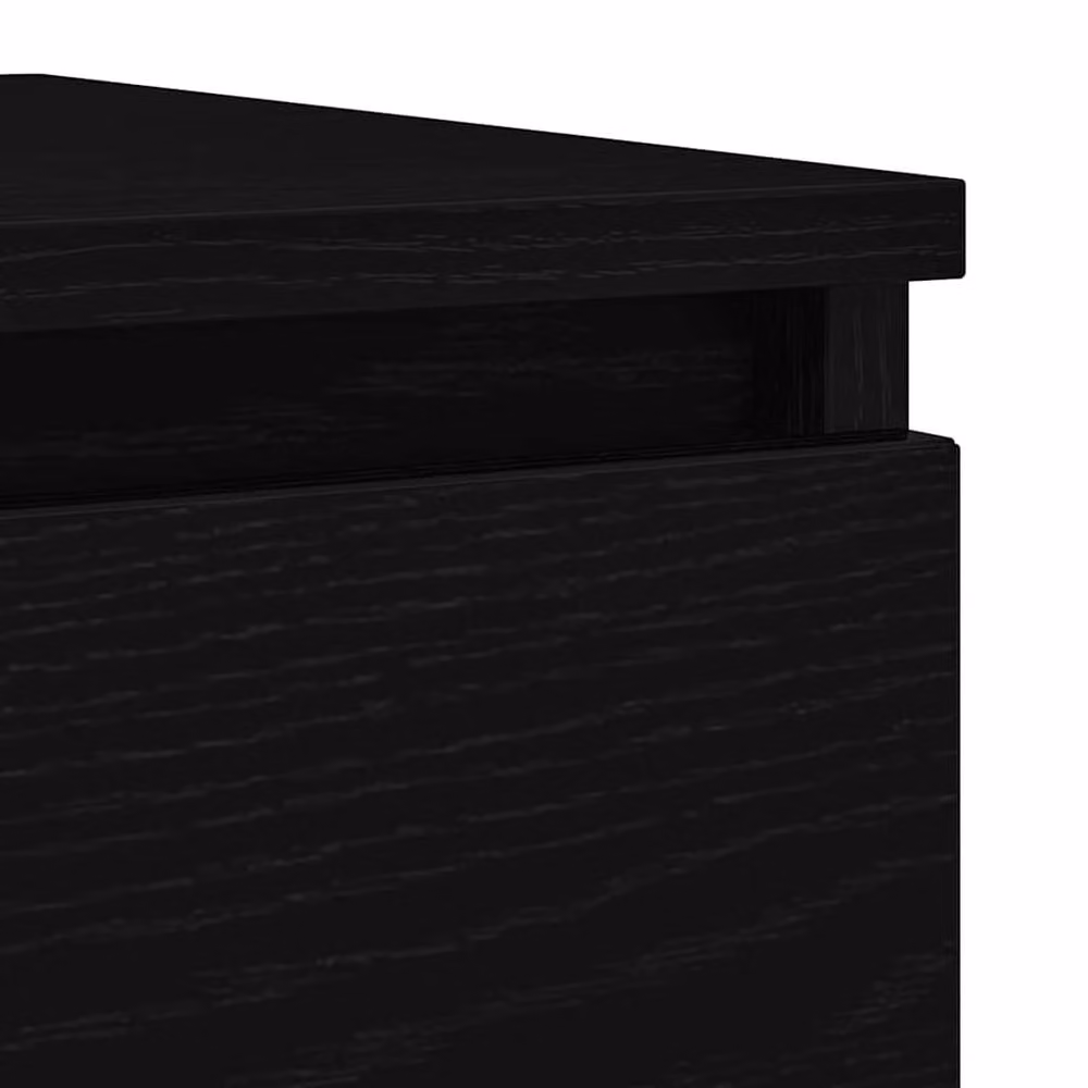 Berkfield Home Black Oak Sideboard, W/D/H: 100 x 35 x 76 cm – 6