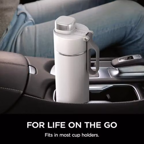 Ninja Thirsti Triple Insulated Stainless Steel Water Bottle and Flask, White, 530 ml – 4