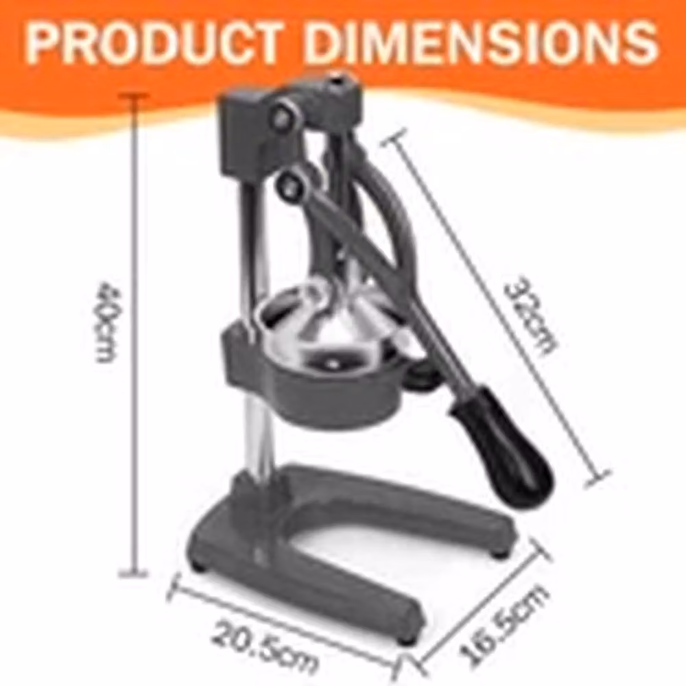 EONLION Cast Iron Manual Citrus Press Fruit Squeezer Extractor, Grey – 2