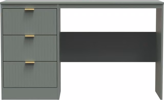 Ready Assembled 2 U Denver 3 Drawer Desk in Pale Green