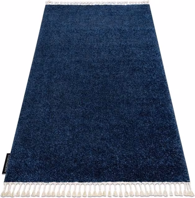 RugsX Berber Geometric Boho Rug in Blue and Grey, W: 160 cm, D: 220 cm
