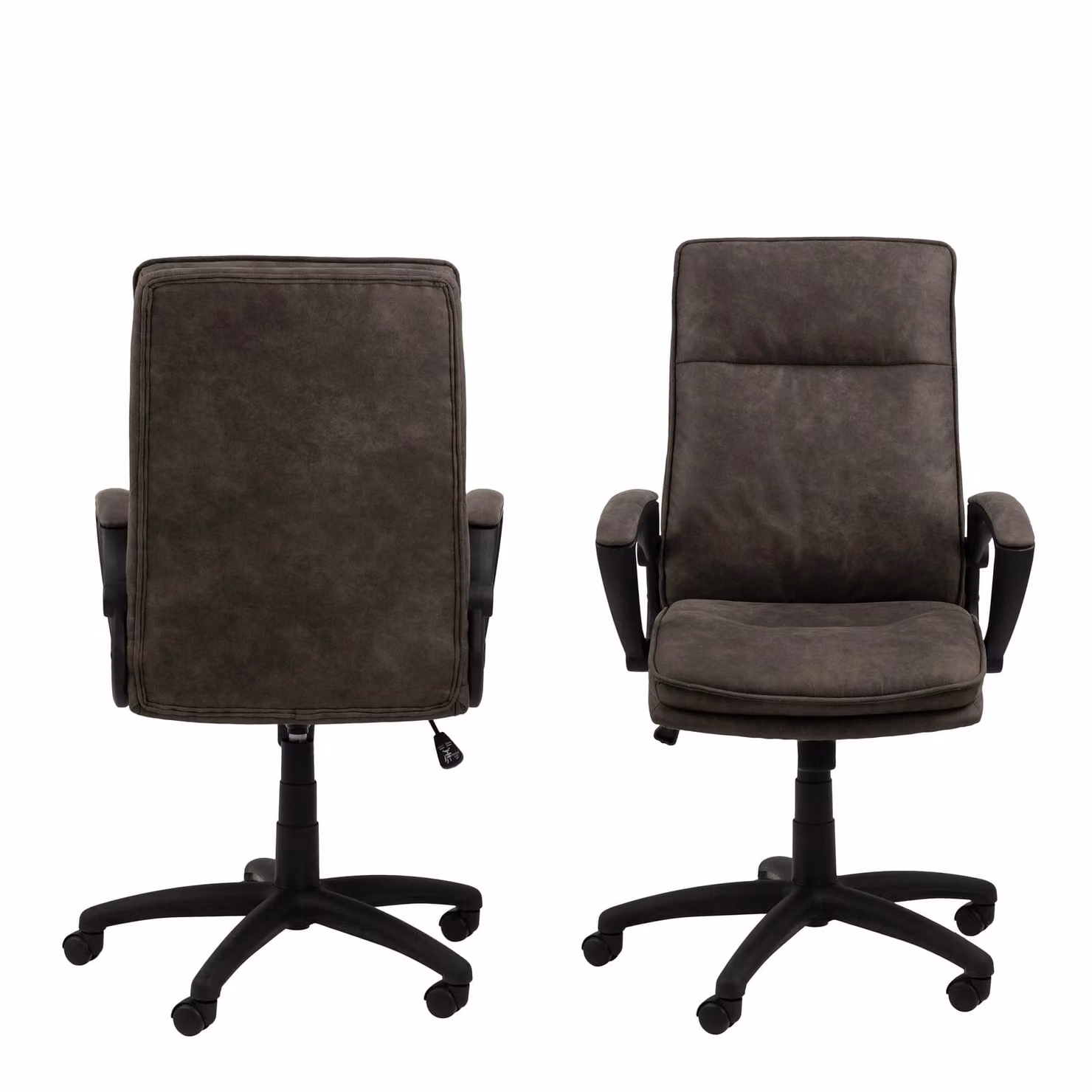 Furniture To Go Brad Black Fabric Swivel Task Chair with Armrests – 2