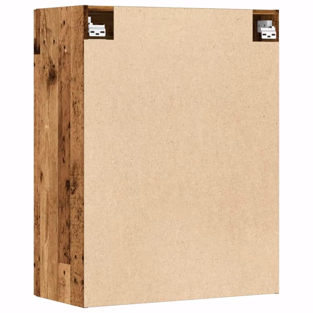 Berkfield Home Hanging Wall Cabinet in Brown with Glass Doors, W/D/H: 69.5 x 34 x 90 cm – 5
