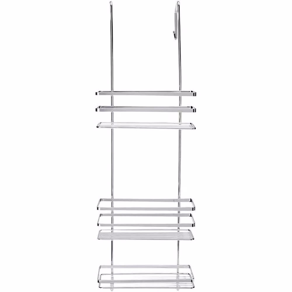 FLAVORA Silver Metal Hanging Shower Caddy, Width: 180 cm, Drop: 180 cm – 2