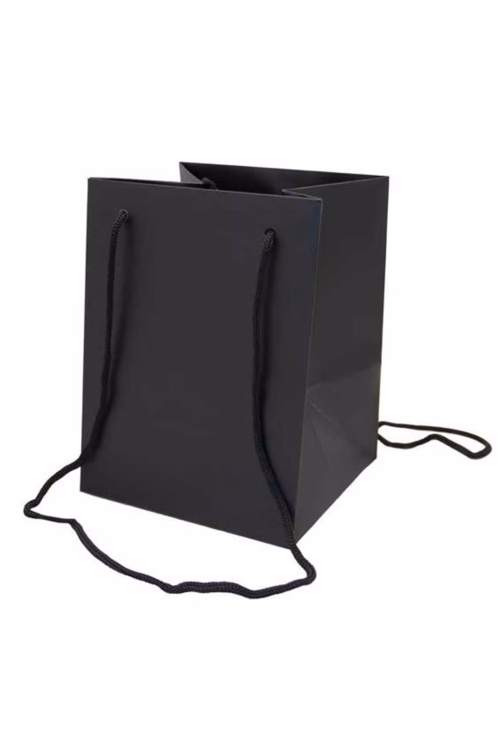 KDMD Black Paper Hand Tie Bags, 10 Pack, W: 19 cm, H: 25 cm – 2