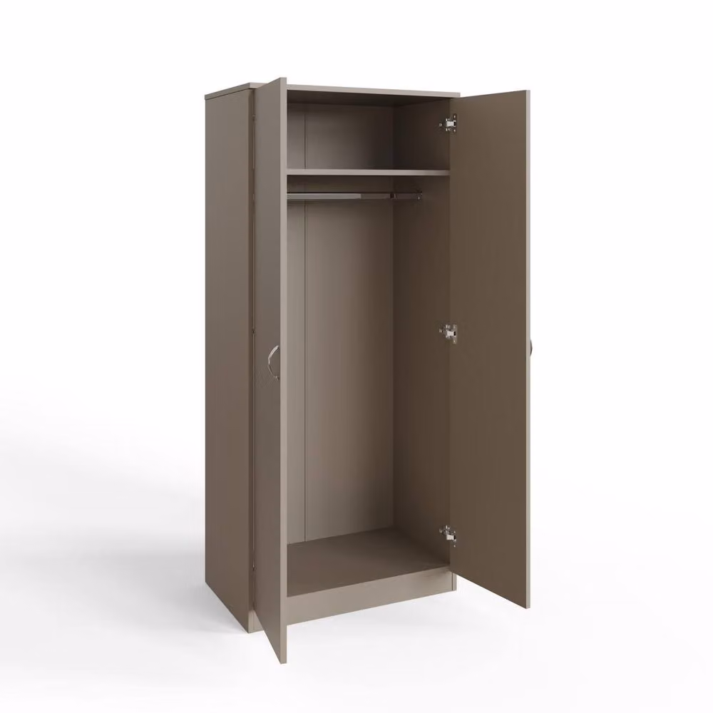 FWStyle Modern 2 Door Double Wardrobe in Beige – 2
