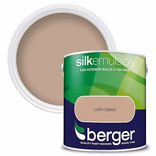 Berger Silk Emulsion Cafe Classic Beige Satin Gloss 2.5 l