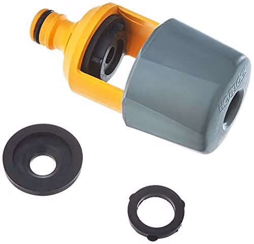 Hozelock Yellow Indoor Mixer Tap Connector