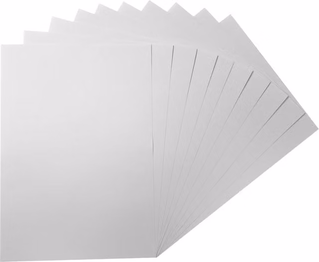 Janrax Pack of 100 White A5 Matte Construction Paper Sheets, 75gsm