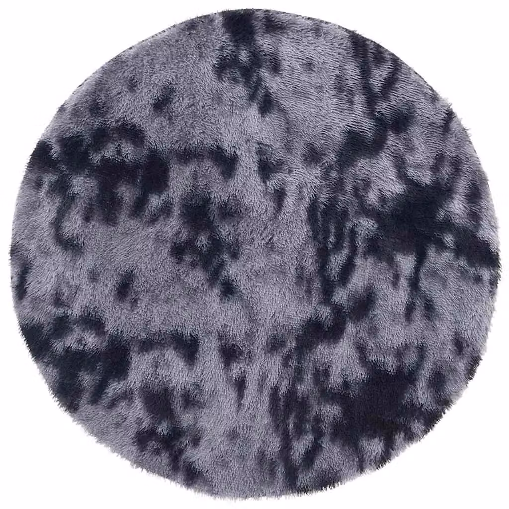 Berkfield Home NAVARRA Shaggy High Pile Rug, Dark Grey, W/D/H: 100 x 100 x 1 cm – 2