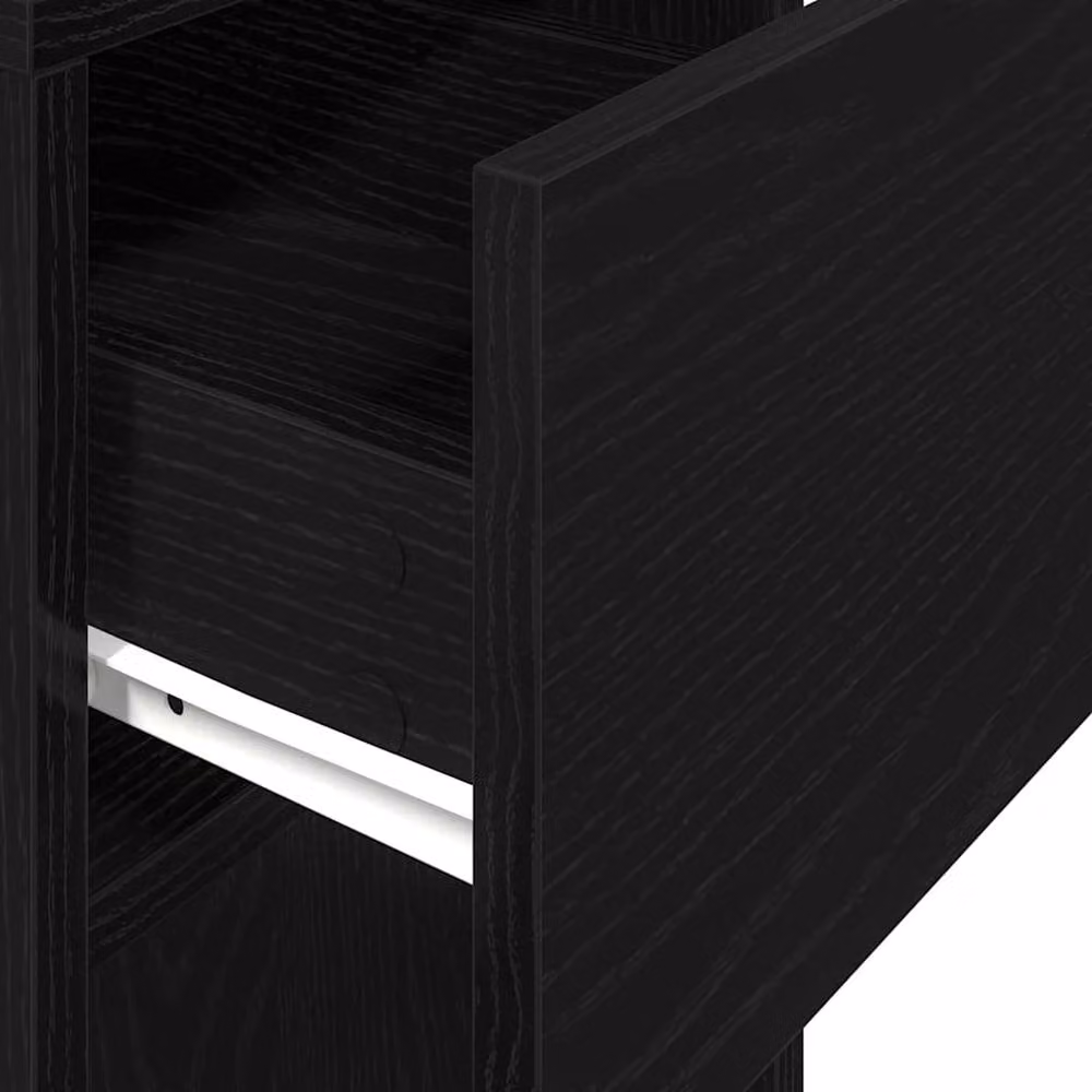 Berkfield Home Computer Tower Stand with Drawer, Black, W/D/H: 30 x 44 x 74 cm – 5