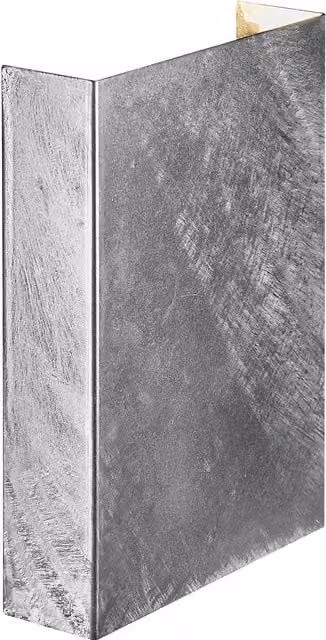 Nordlux Fold LED Outdoor Wall Light in Silver Galvanised Steel, IP54, Up/Down, Dimmable and Saltwater Resistant