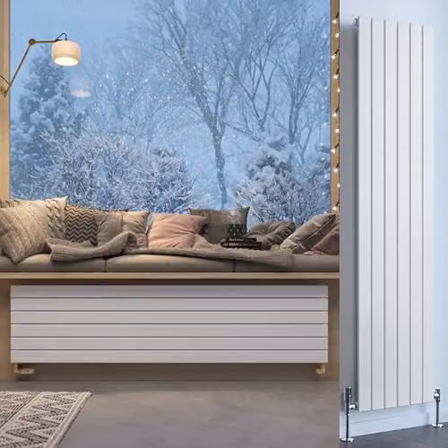 Terma White Steel Single Panel Wall Mounted Radiator, H 180 cm x W 44 cm – 1