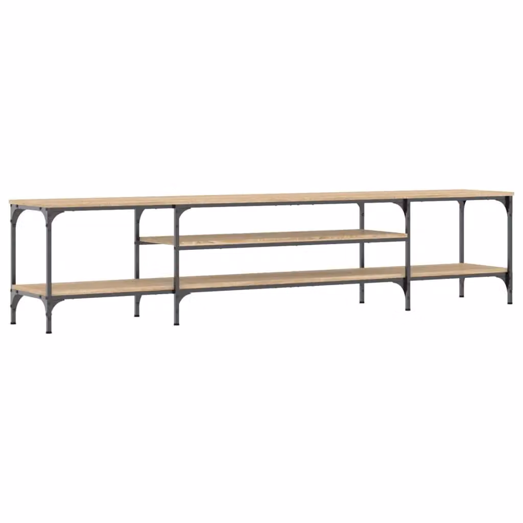 Berkfield Home Industrial TV Cabinet in Sonoma Oak, W/D/H: 201 x 45 x 35 cm – 2