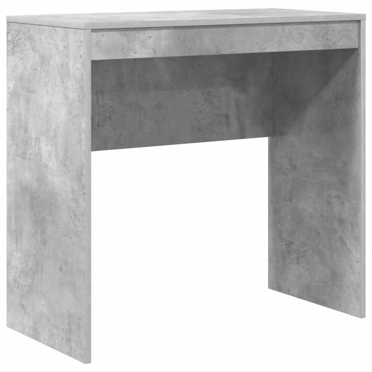 Berkfield Home Modern Writing Desk in Grey Concrete Finish, W/D/H: 80 x 40 x 76 cm