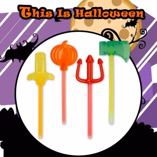 VFM e-Store Halloween Glow Wands in Multicolour, 4 Pack – 6