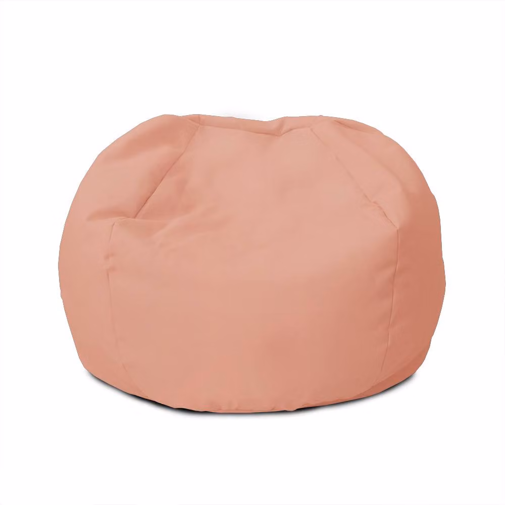 rucomfy Classic Small Kids Beanbag in Dusty Pink, Water Resistant Nylon for Indoor or Outdoor Use – 2