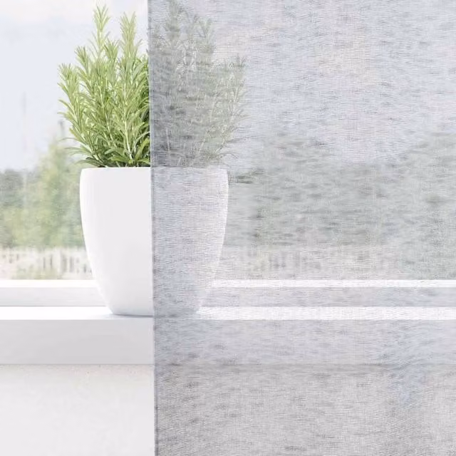 Berkfield Home Grey Polyester Eyelet Curtains, 2 Pack, W: 140 cm, H: 175 cm