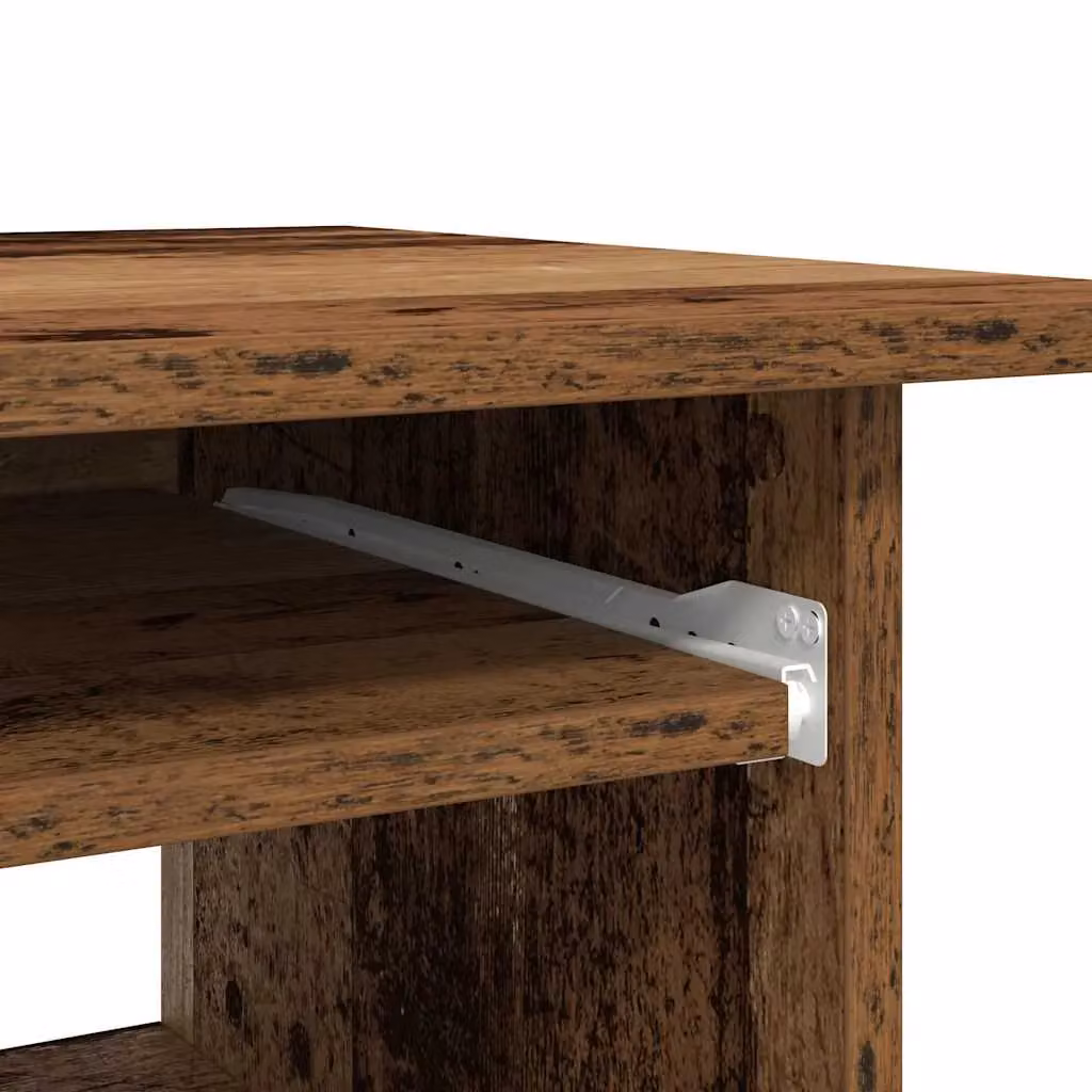 Berkfield Modern Writing Desk in Brown, W/D/H: 80 x 45 x 74 cm – 7