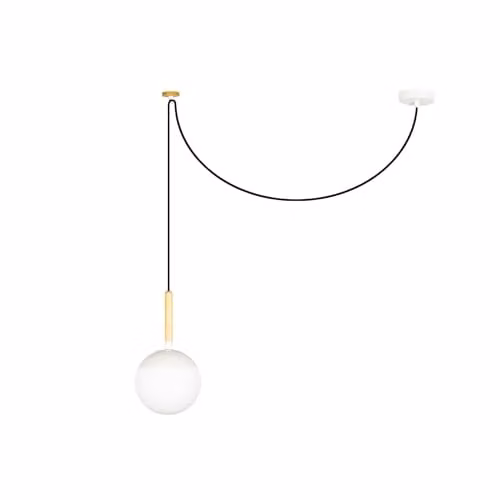 Netlighting Mine White Sphere Pendant Lamp with E27 Socket