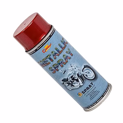 Sola Red Metallic Acrylic Spray Paint, 2 x 400 ml, Gloss Shimmer Finish for Metal, Aluminium and Wood – 2