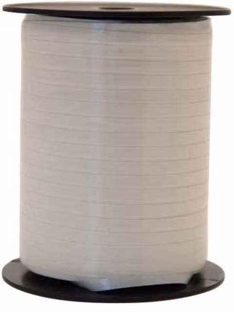 Kingsbury Gifts Plain White Curling Ribbon, 500 m