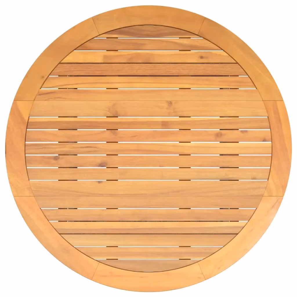 Berkfield Home Garden Table with Grey Poly Rattan and Acacia Wood Top, W: 110 cm, D: 71 cm – 4