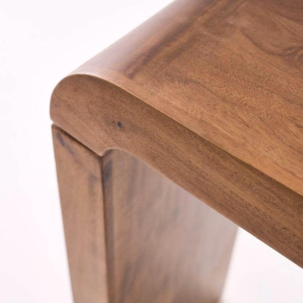 sweeek Exotic Acacia Wood Console Table in Dark Brown, W: 120 cm, D: 22 cm, H: 40 cm – 2