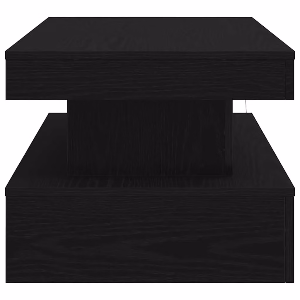 Berkfield Home Modern Black Oak Coffee Table with LED Lights, W/D/H: 90 x 50 x 40 cm – 5