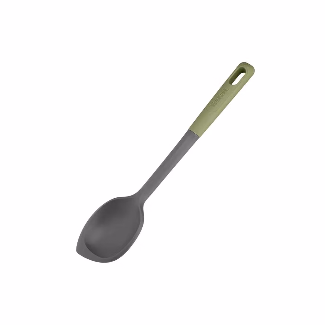 Tefal Essential 2 in 1 Non-Scratch Heat Resistant Silicone Scraping Spoon in Grey – 2