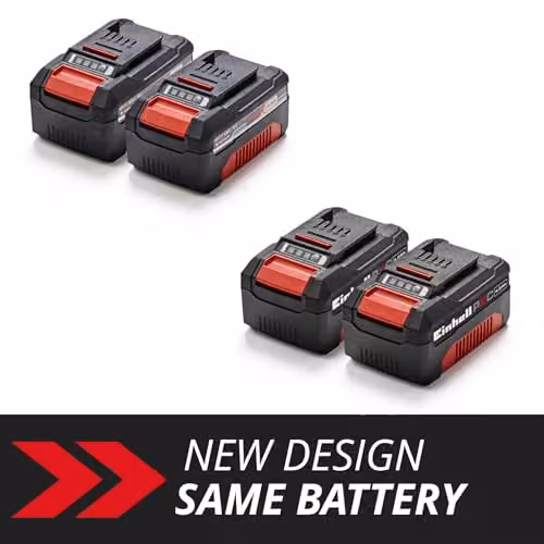 Einhell PXC 18V 4.0Ah Lithium-Ion Battery Twin Pack, Red and Black – 2