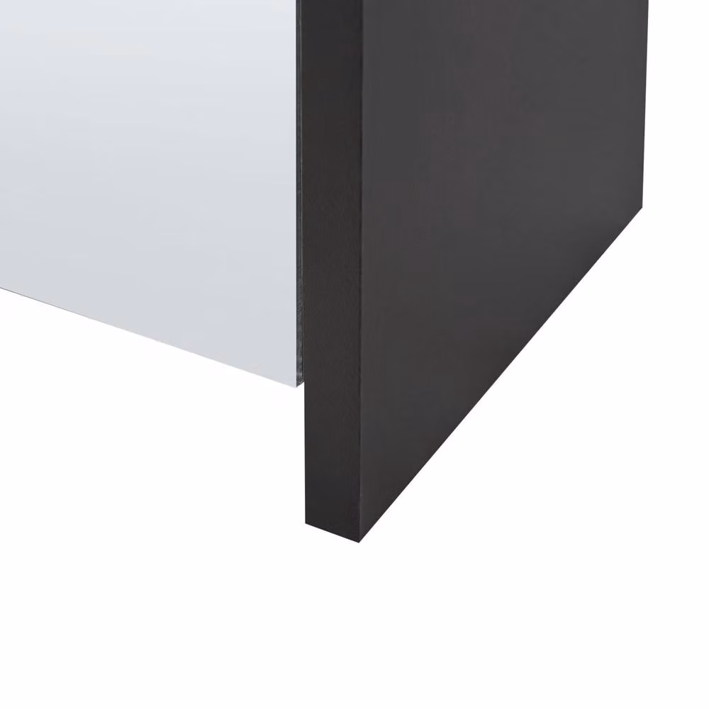 Wyld and Coco Black Shoe Storage Cabinet with Mirror Fronts and 2 Tilting Compartments – 5