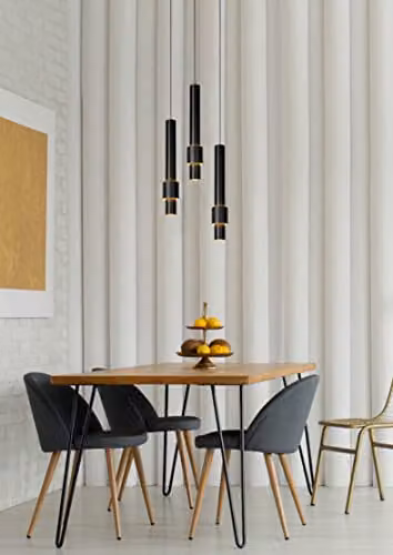 Lucide Margary Dimmable Modern LED Pendant Light, Black, Diameter: 28 cm – 2
