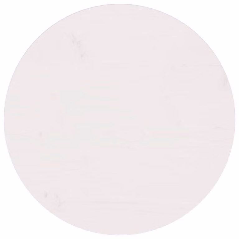Berkfield Home White Solid Wood Pine Table Top, Diameter: 60 cm, Thickness: 2.5 cm