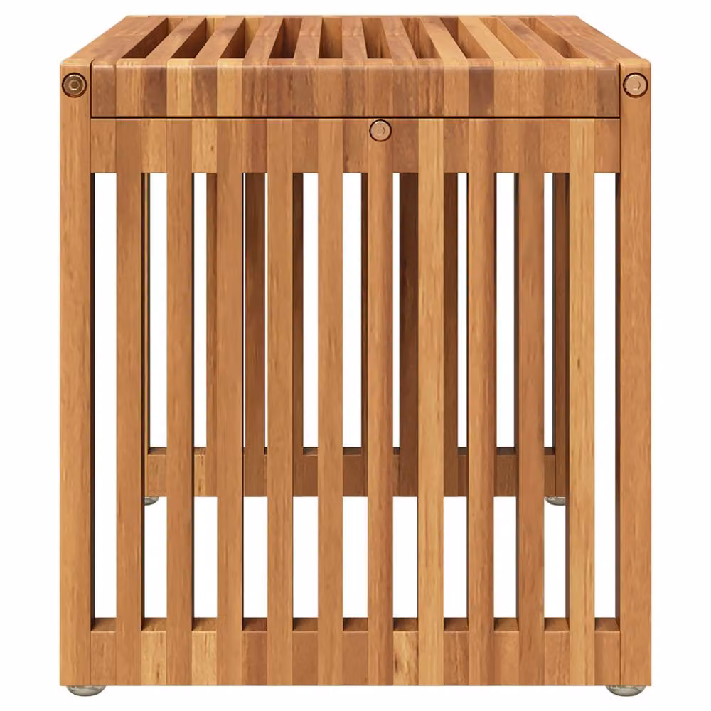 Berkfield Home Brown Teak Wood Garden Side Table W/D/H: 50 x 32.5 x 35 cm – 3